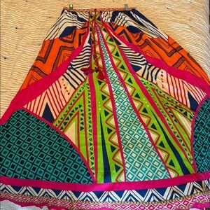 Vibrant Geometric Patterned skirt